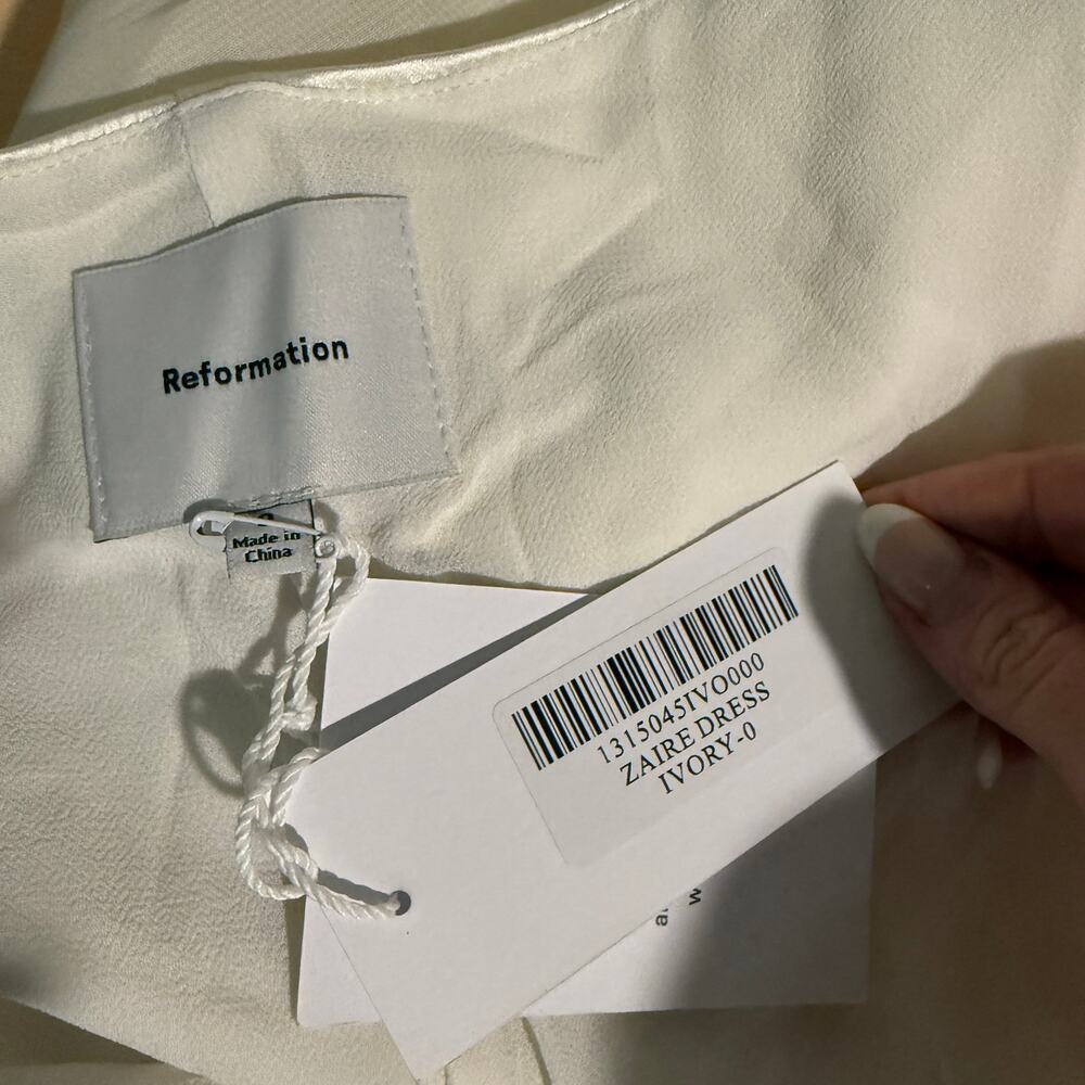 New Reformation Zaire Silk Dress - Picture 5 of 5